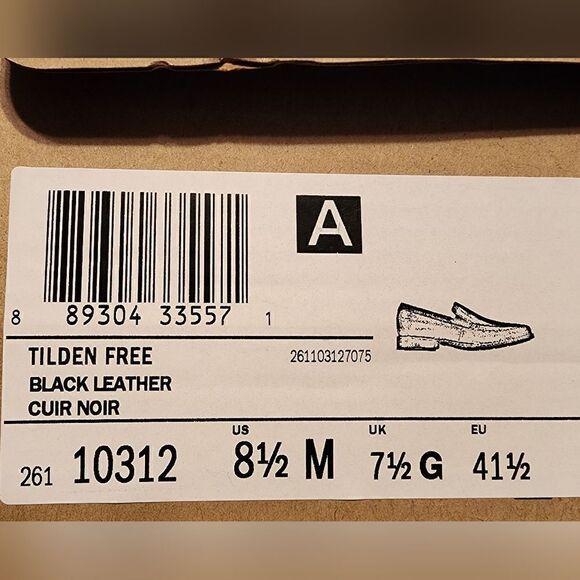 NIB Clarks Tilden Free Black Leather Size 8.5 main image 4